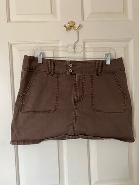 Casual Brown Mini Skirt